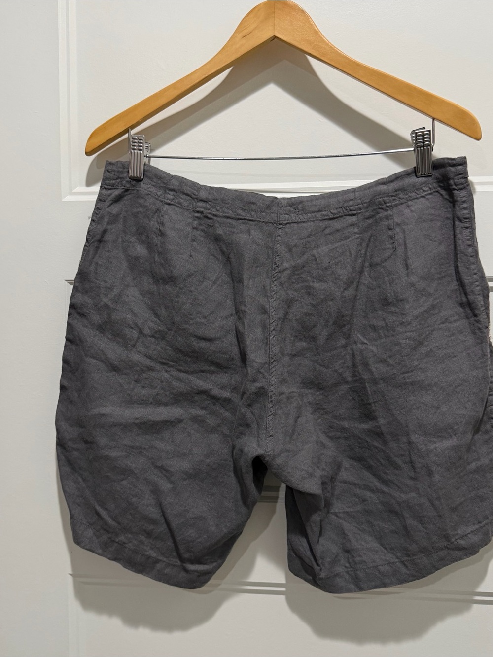 Johnny Was Embroidered Black Women's Linen-Blend Shorts - Picture 5 of 6